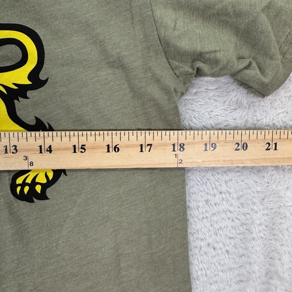 NEW Zero Foxtrot T Shirt Mens Small Green Skull Graphic Tee England Lion Gun - Picture 5 of 7